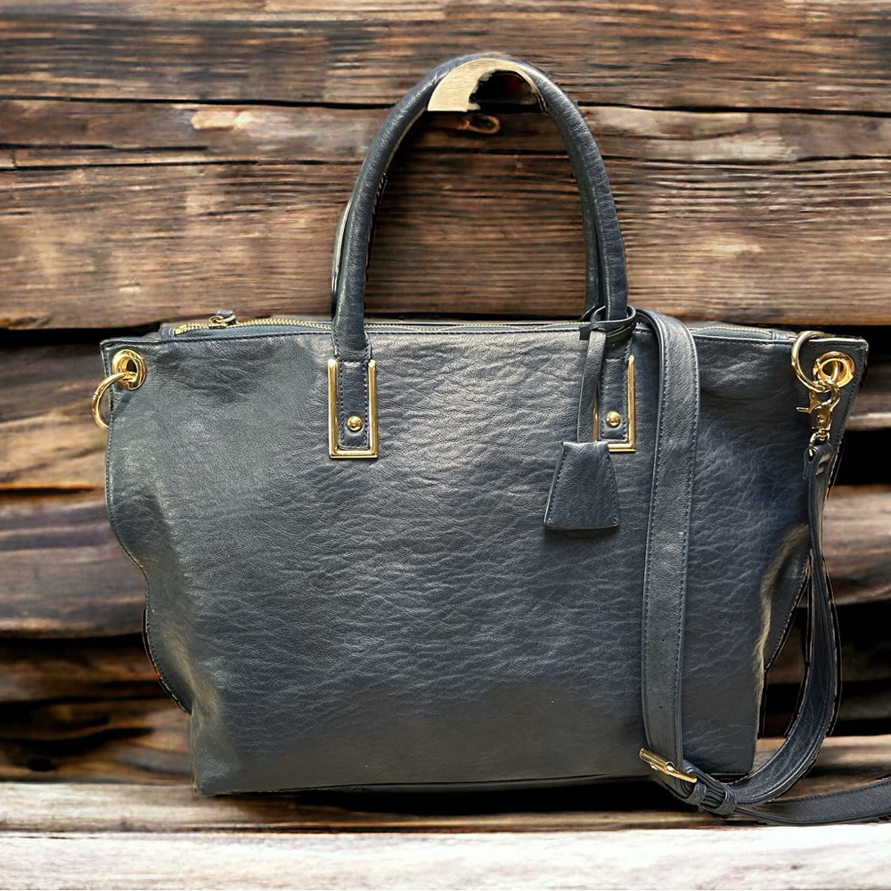 Urban Expressions Vegan Blue Handbag Purse